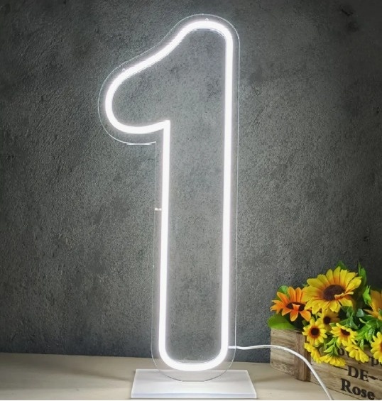 Número 1 Em Led  - GABRIELY COSTA DOS SANTOS HIPOLITO