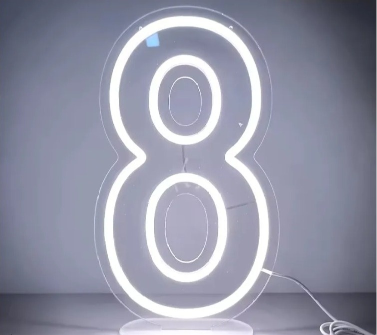 Número 8 Em Led - GABRIELY COSTA DOS SANTOS HIPOLITO