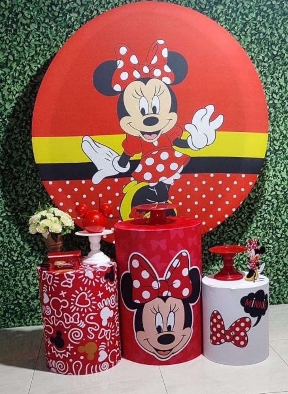 Kit Básico Minnie Vermelha (Tapete Não Incluso) - GABRIELY COSTA DOS SANTOS HIPOLITO