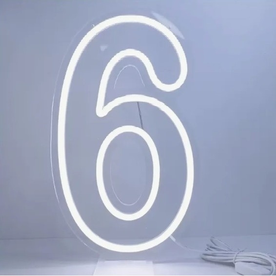 Número 6 Em Led  - GABRIELY COSTA DOS SANTOS HIPOLITO