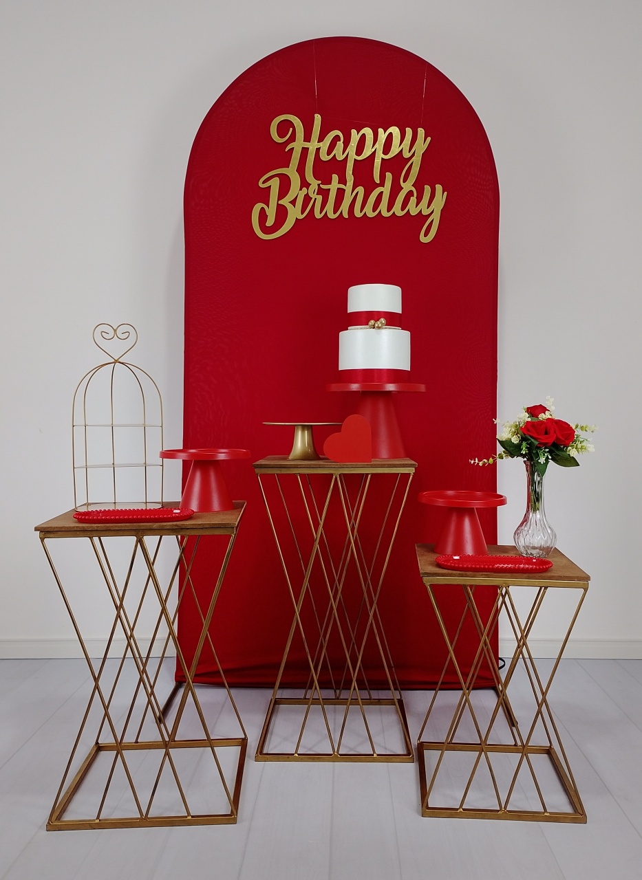 Kit - Vermelho E Dourado - Irispegueemonte