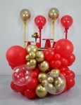 Mesa Charme / Vermelho E Dourado - imagem 1