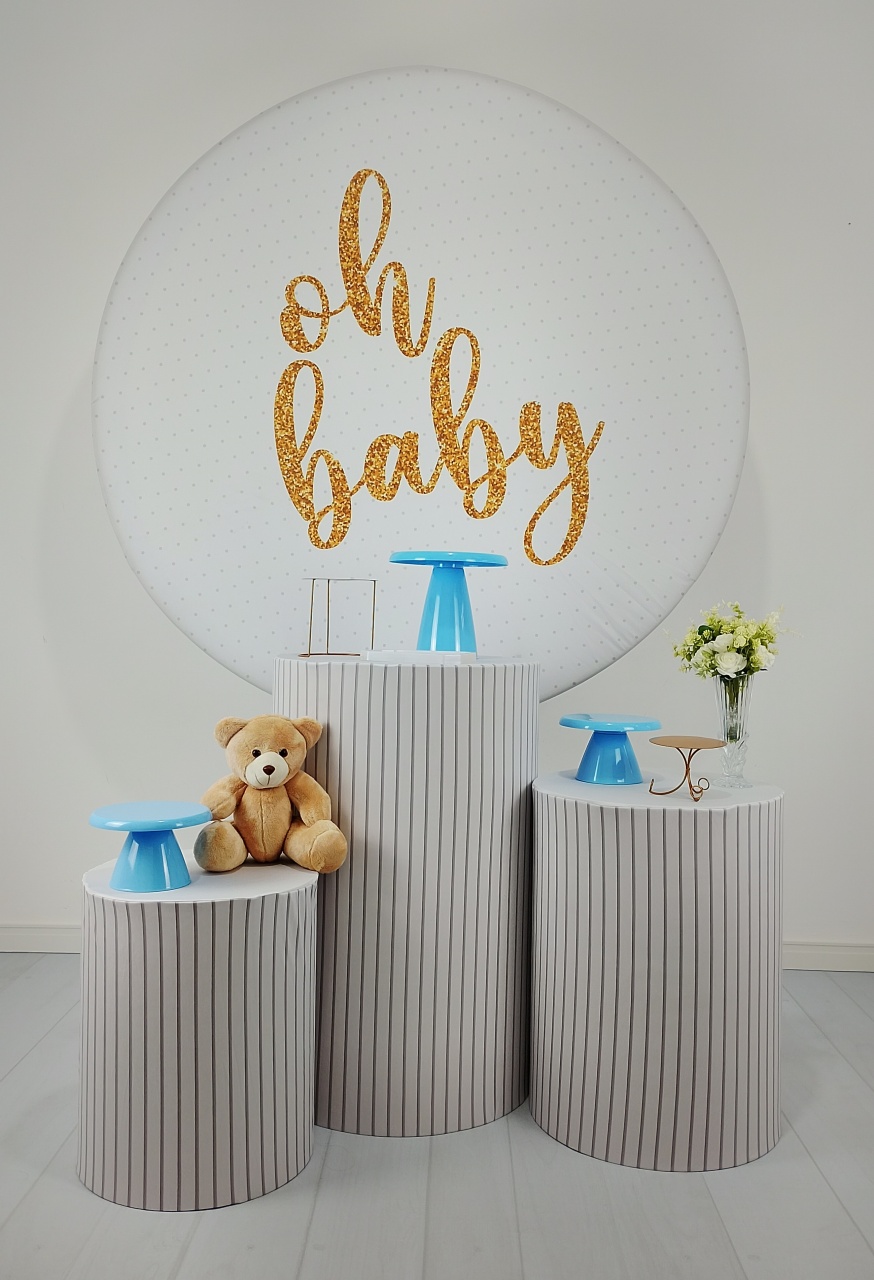 Kit Chá de Bebê / Chá de Revelação - Oh Baby Azul - Irispegueemonte