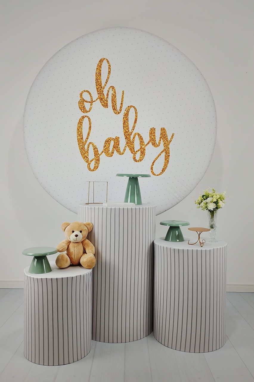Kit Chá de Bebê / Chá de Revelação - Oh Baby Verde - Irispegueemonte