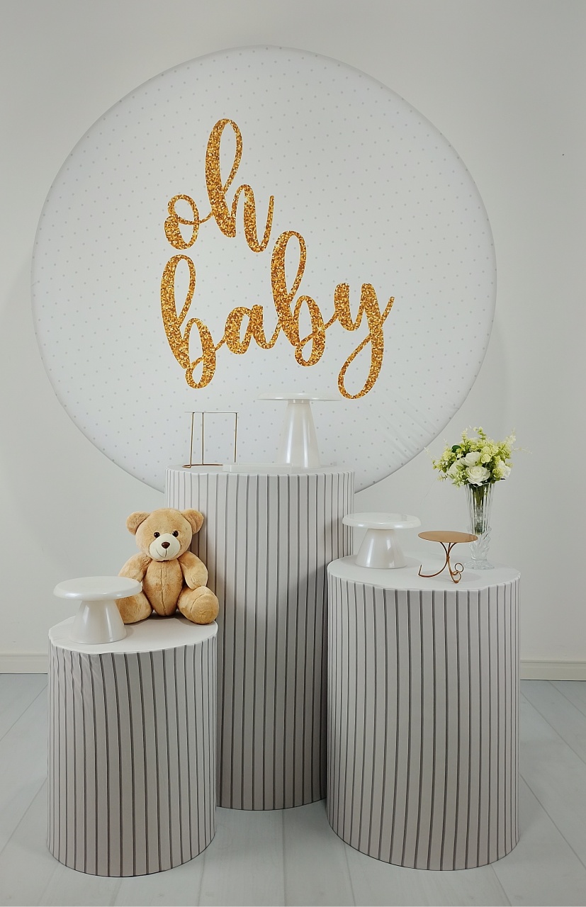 Kit Chá de Bebê / Chá de Revelação - Oh Baby - Irispegueemonte