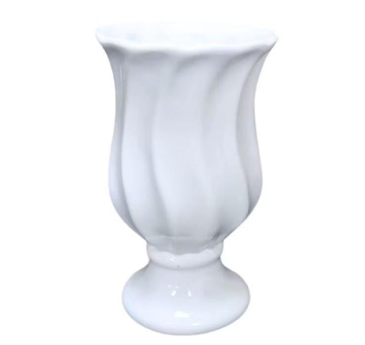 Vaso Torcido Branco P - Tia Sô Festas 