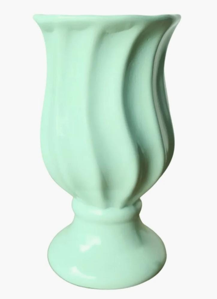 Vaso Torcido Verde Agua  P - Tia Sô Festas 
