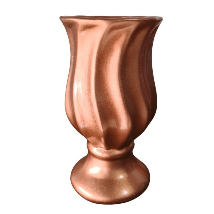 Vaso Torcido Rose Gold P - Tia Sô Festas 