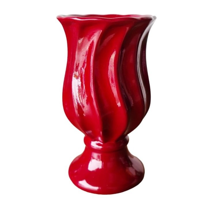 Vaso Torcido Vermelho P - Tia Sô Festas 