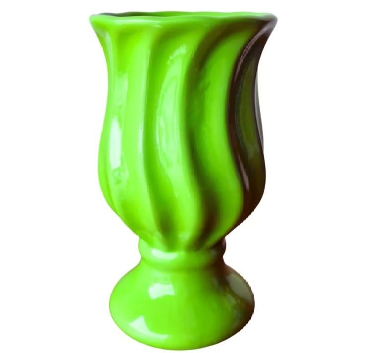 Vaso Torcido Verde Limão P - Tia Sô Festas 