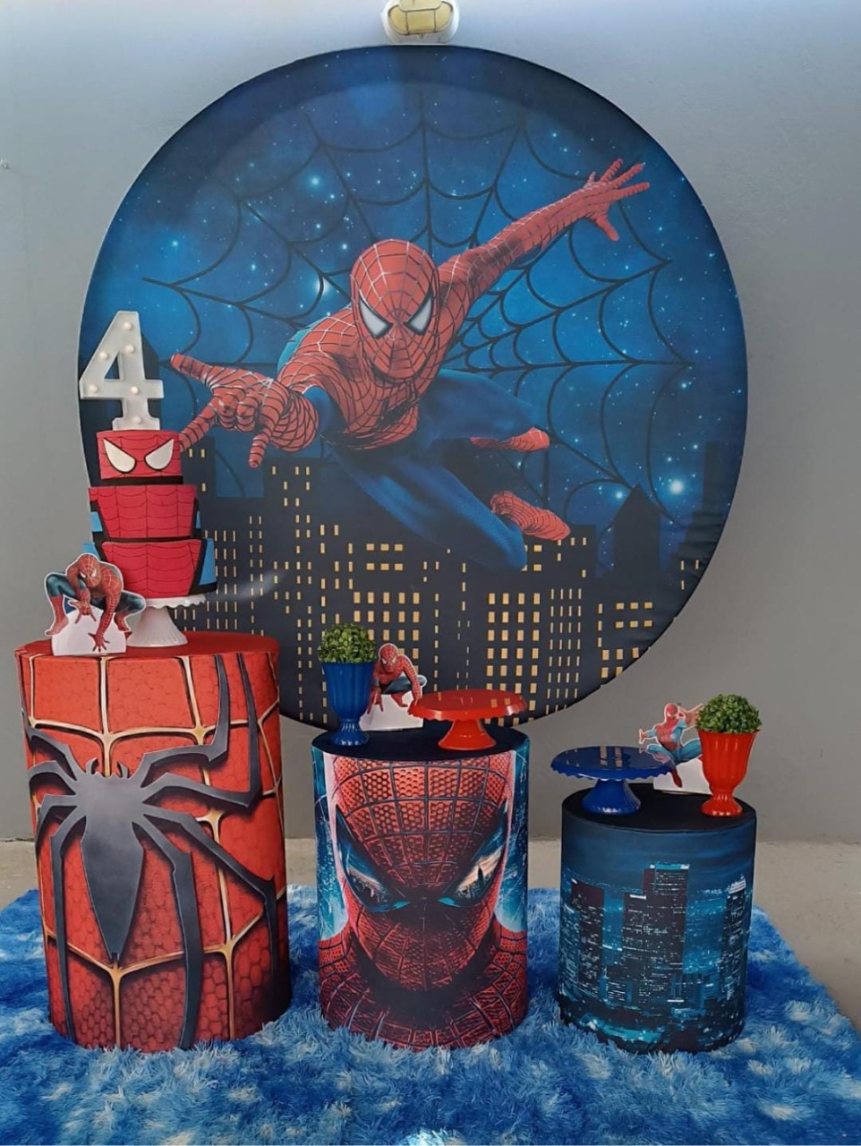 Homen Aranha Kit P - Mary decorações 