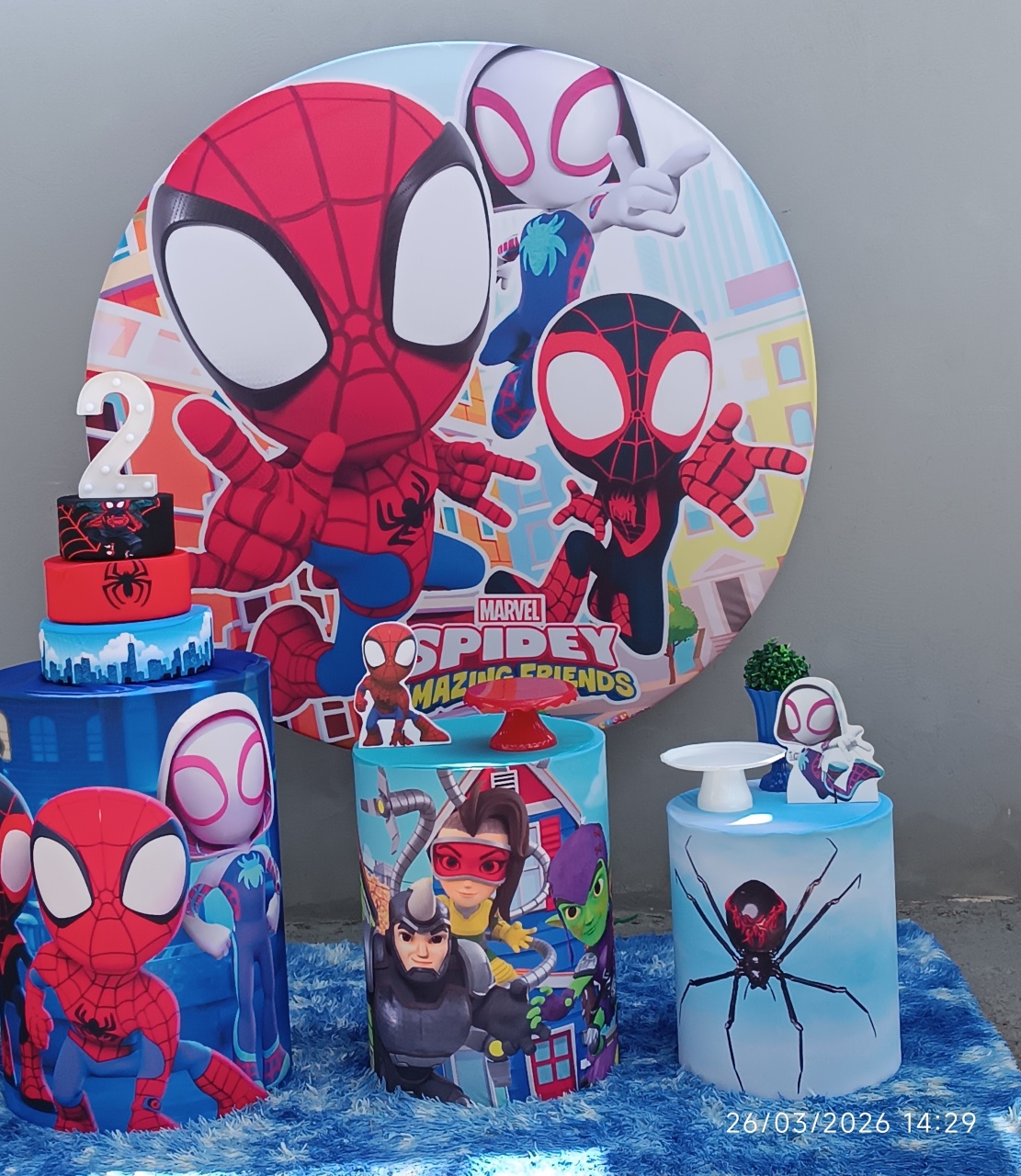 Kit P Homem Aranha E Seus Amigos  - Mary decorações 