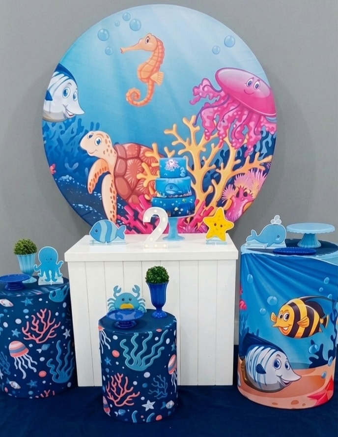 Kit Fundo Do Mar M - Mary decorações 
