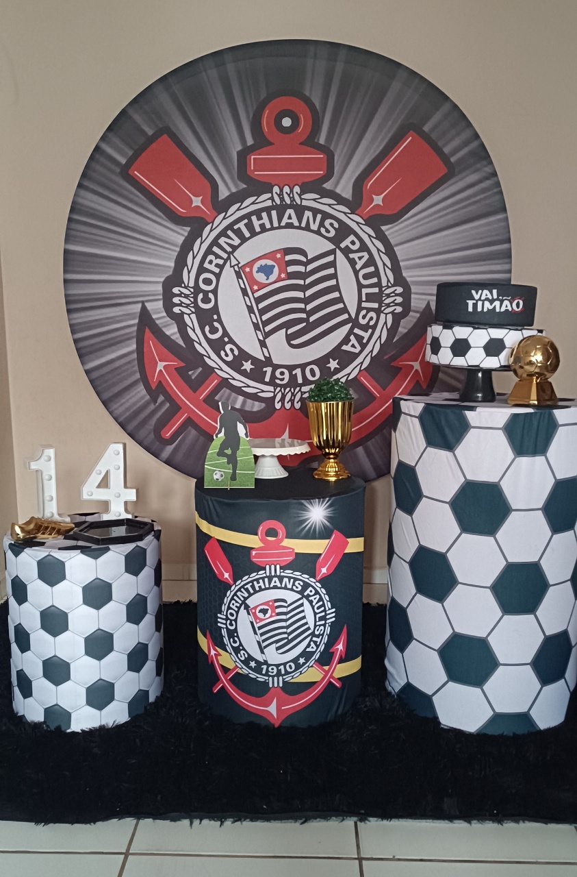  Futebol Corinthians  - Mary decorações 