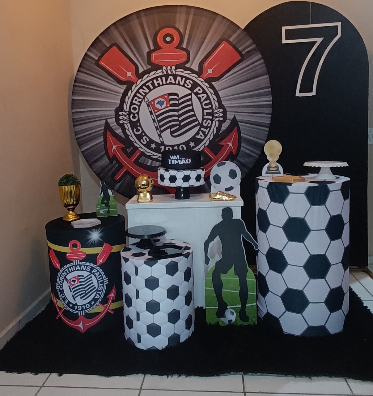 Futebol  Corinthians Kit G - Mary decorações 