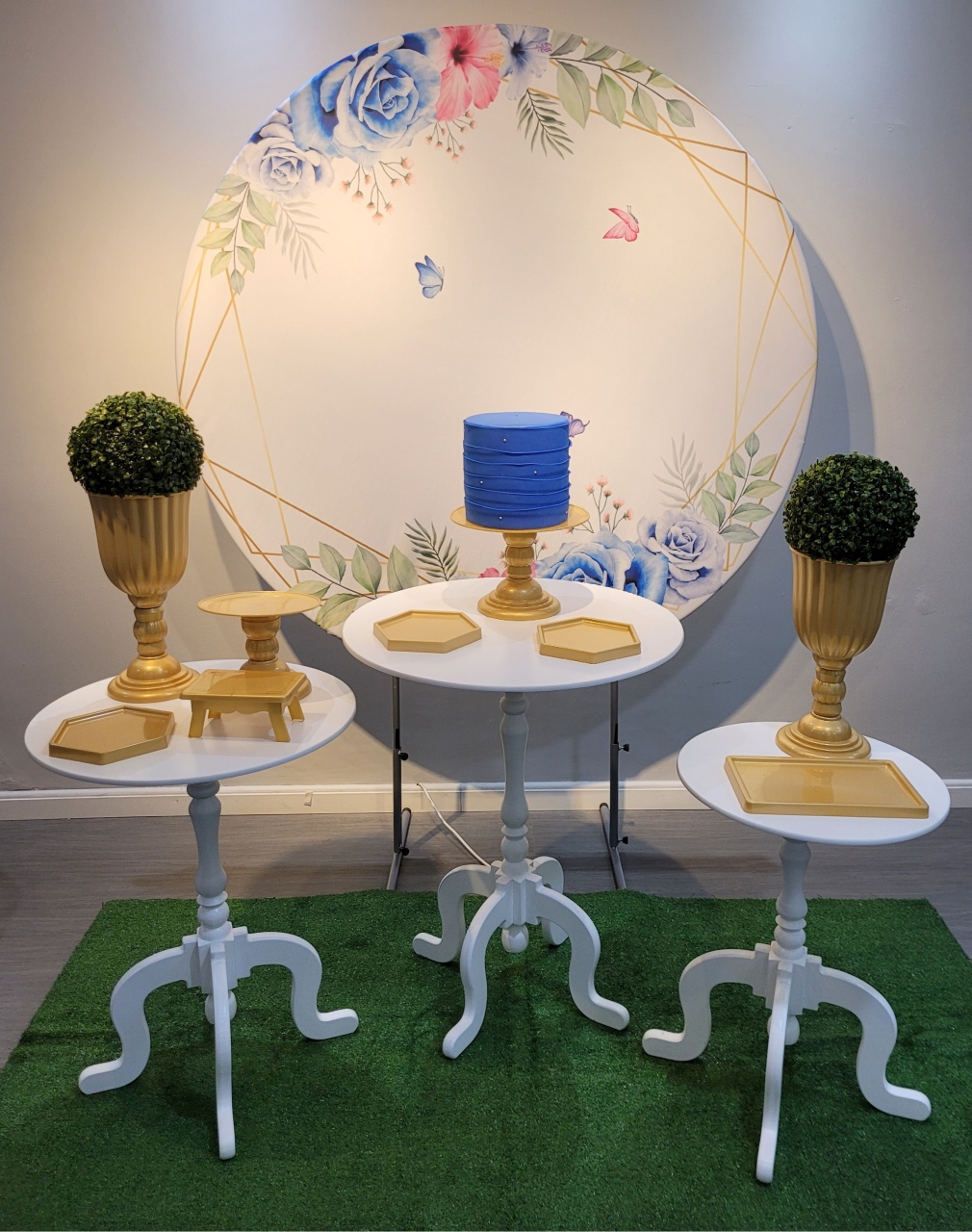 Floral Azul 2.0 - Mb festas & decorações
