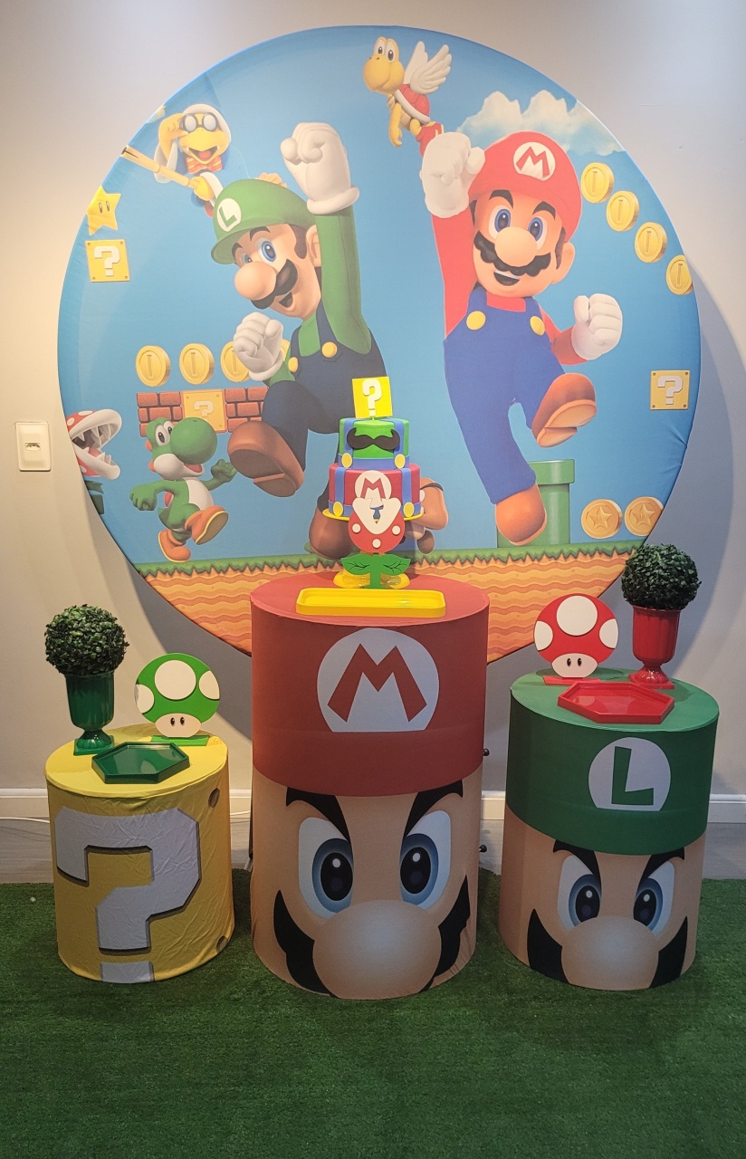 Mário E Luigi 2.0 - Mb festas & decorações