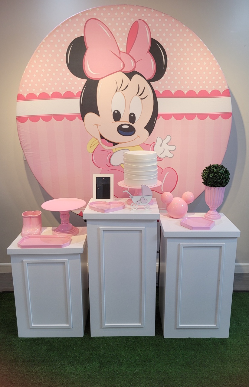 Minnie Mouse Rosa Bebê - Mb festas & decorações