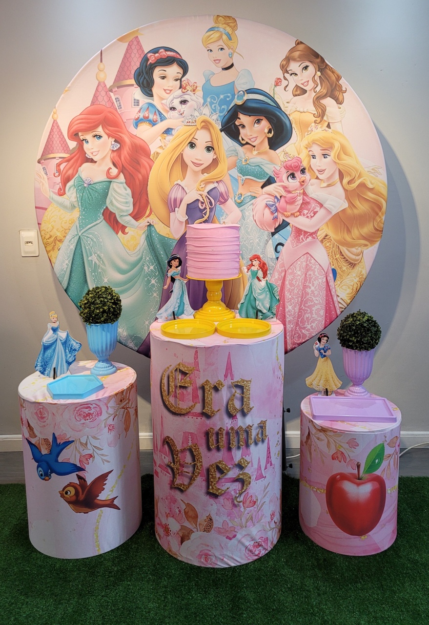 Princesas Com Cilindros - Mb festas & decorações