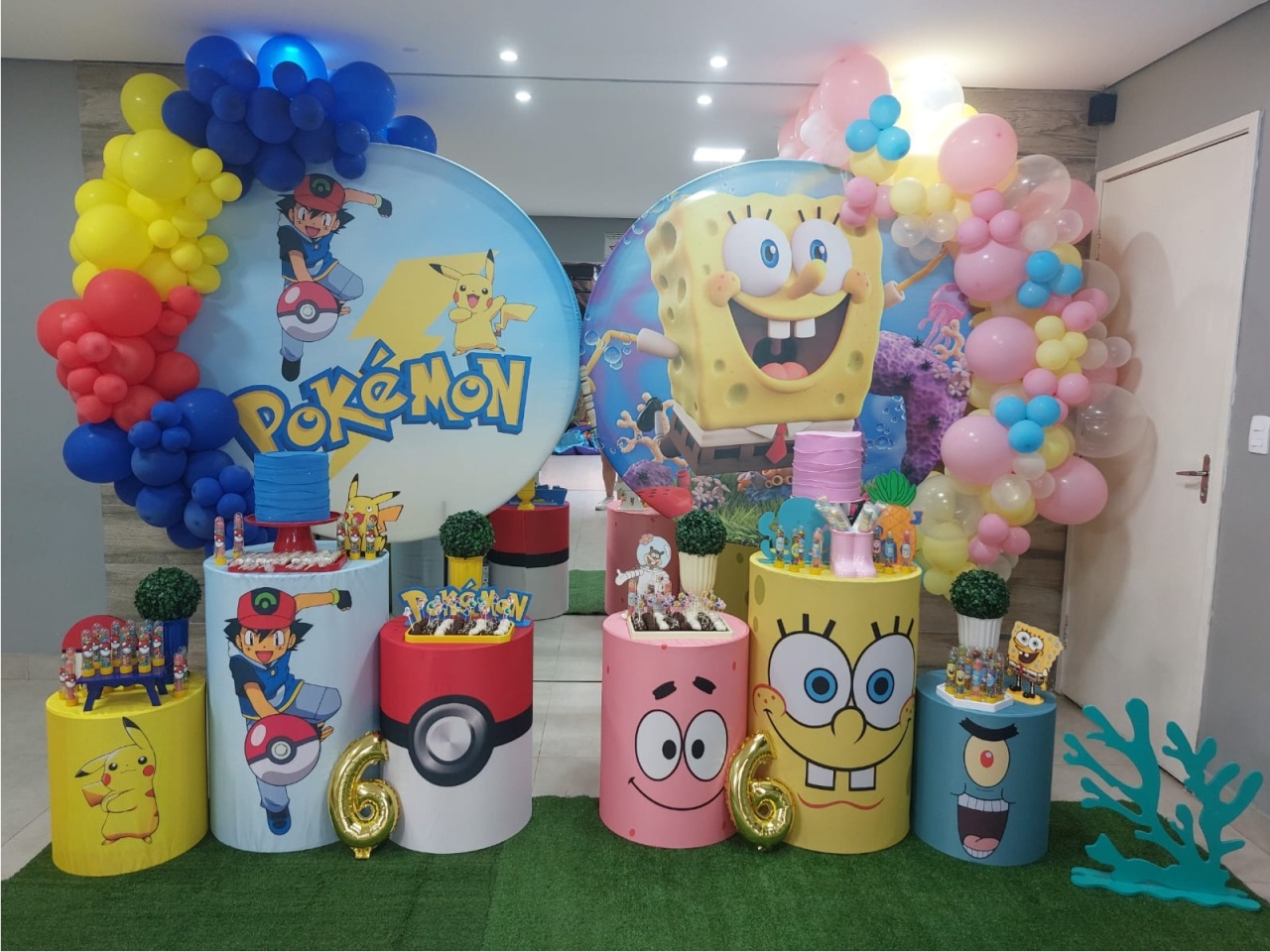 Montagem: Super Bob Esponja - Mb festas & decorações