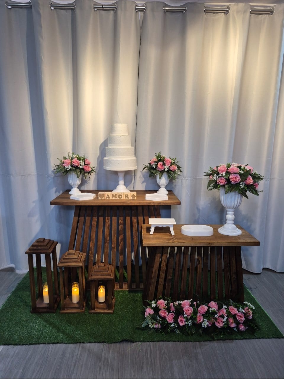 Casamento Com Rosas Bebê - Mb festas & decorações