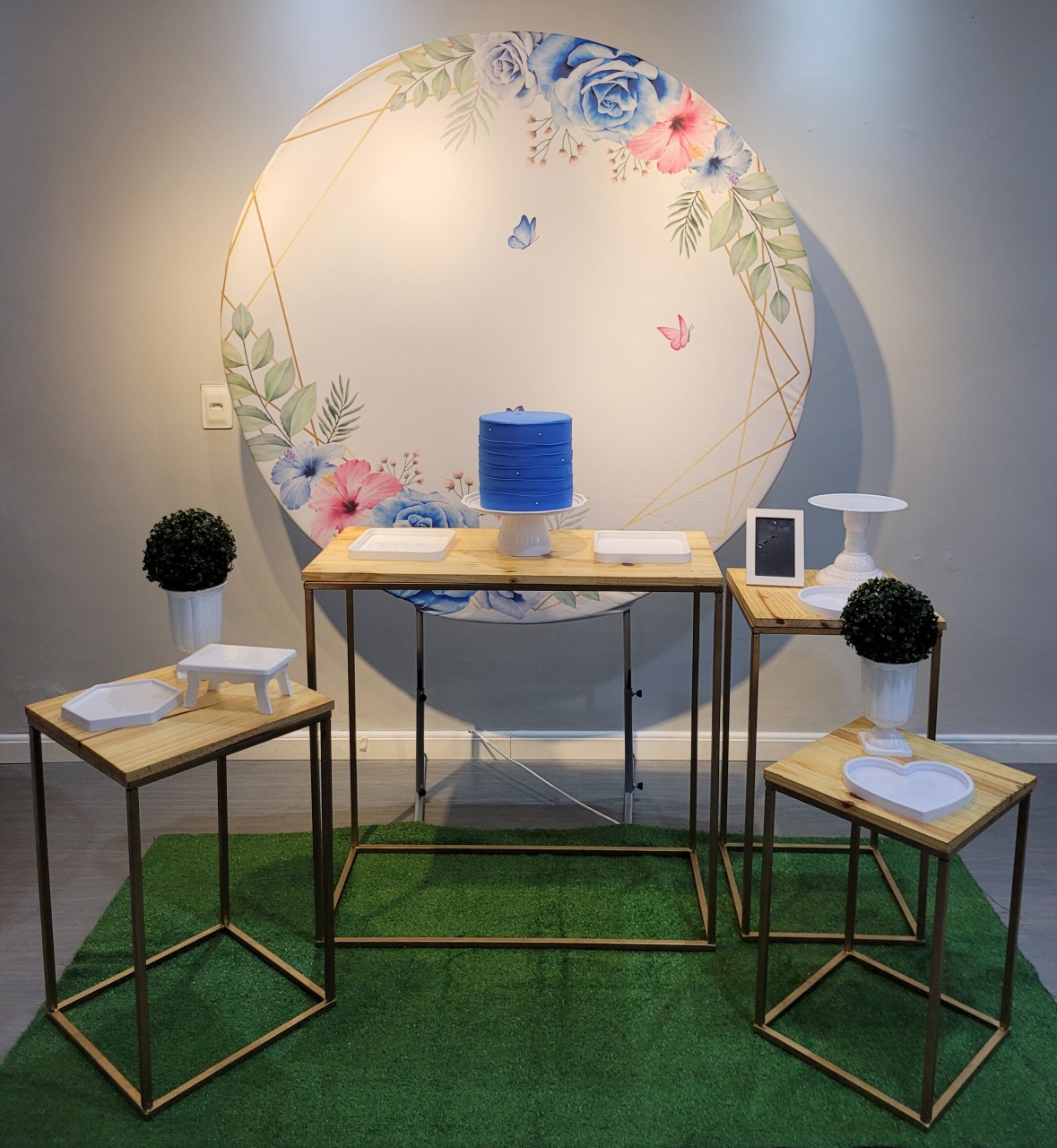 Floral Azul - Mb festas & decorações