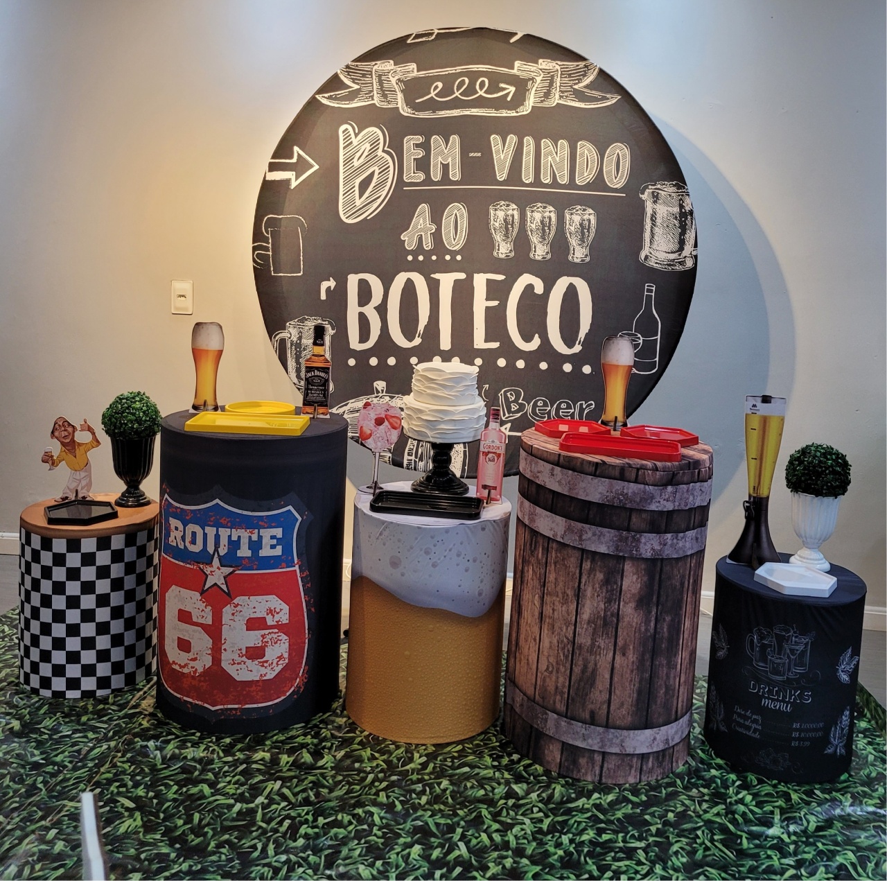 Boteco Dois Com Cilindro - Mb festas & decorações