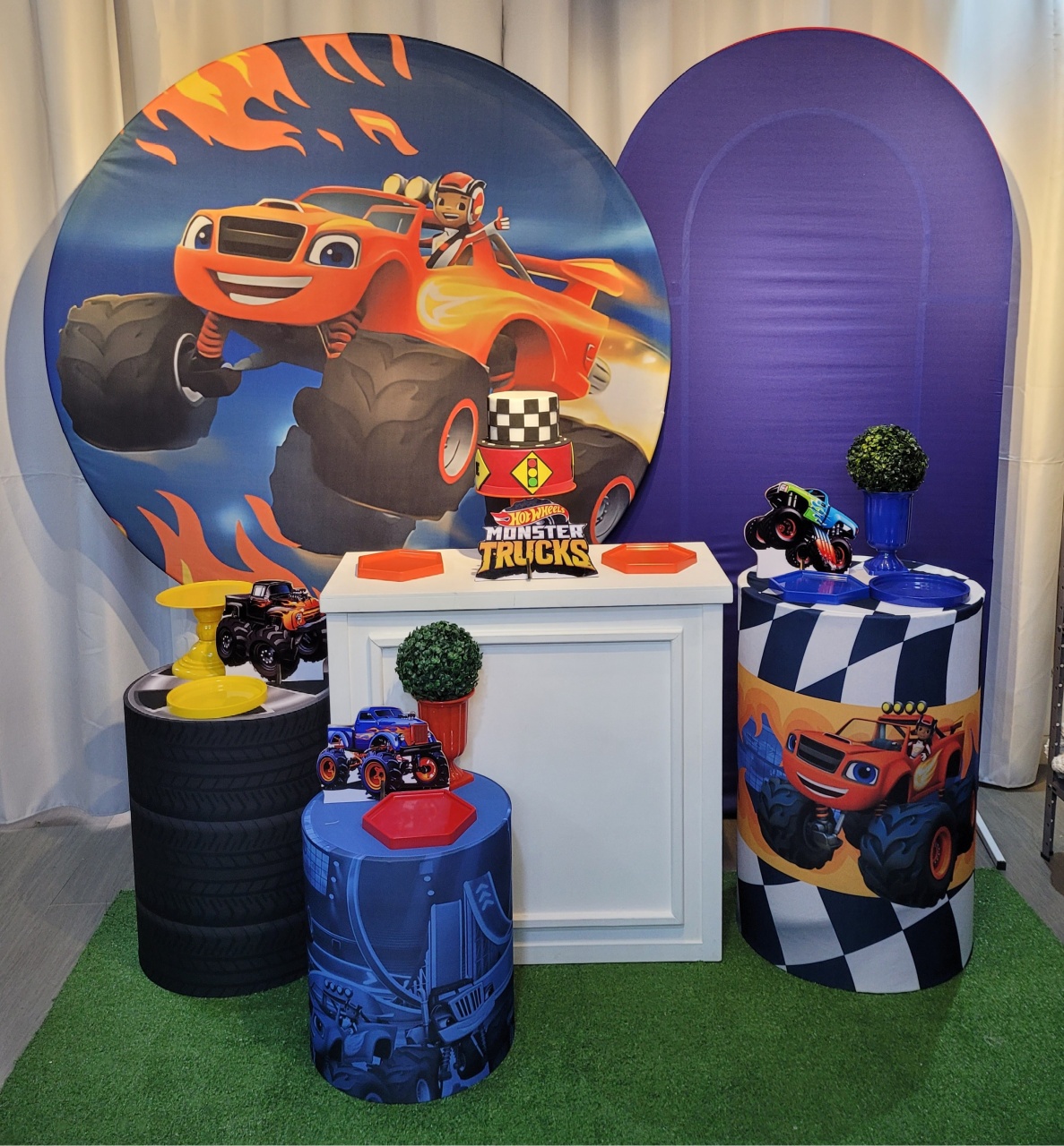 Super Carros Azul - Mb festas & decorações