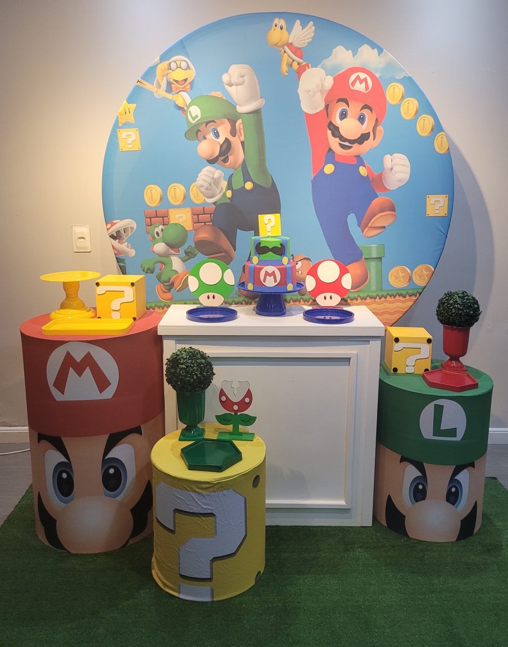Mário E Luigi Super - Mb festas & decorações