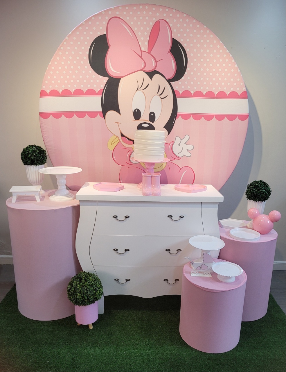 Minnie Mouse Rosa Bebê 3.0 - Mb festas & decorações