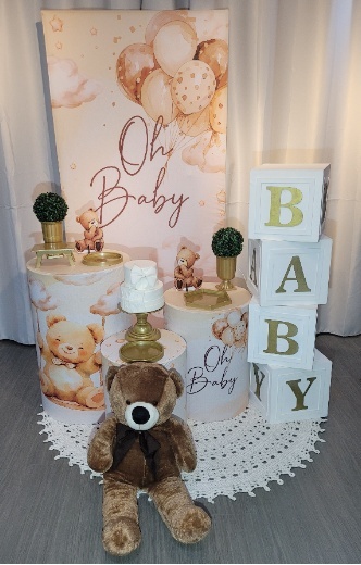 Chá de Bebê Marrom - Mb festas & decorações