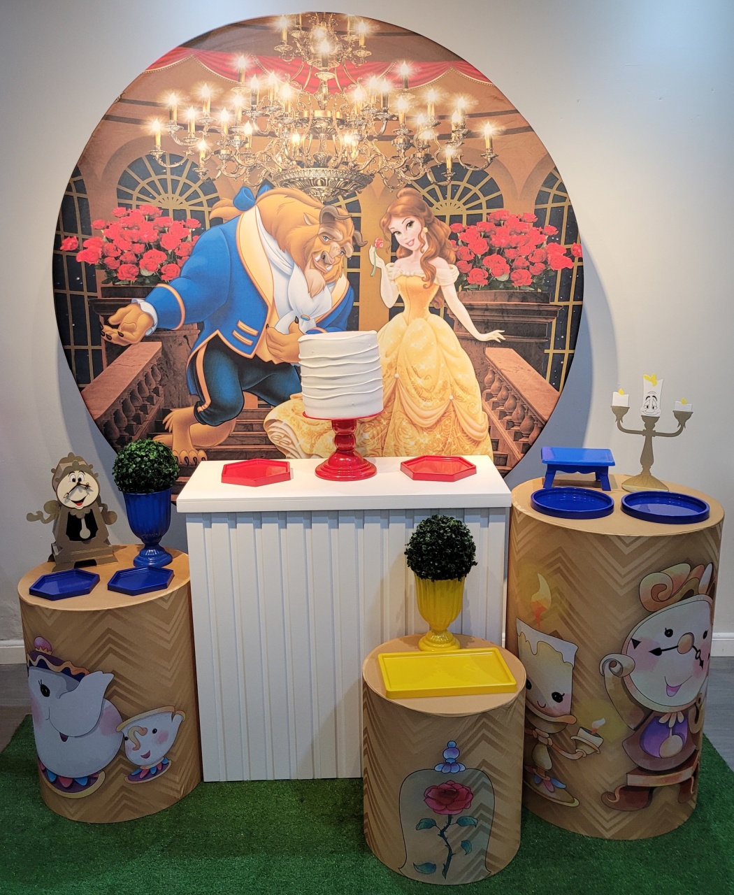 Princesas: Bella E A Fera Super - Mb festas & decorações