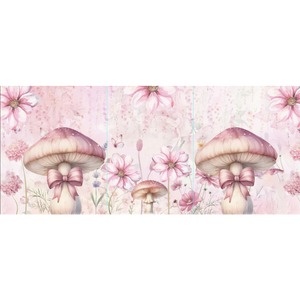 Painel Jardim Cogumelos - Girafa Festas