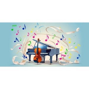 Painel Piano/Música - Girafa Festas