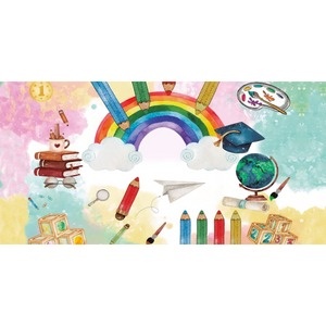 Painel Abc Arco Iris - Girafa Festas