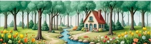 Painel Bosque - Girafa Festas