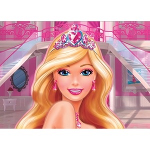 Painel Barbie - Rosto - Girafa Festas
