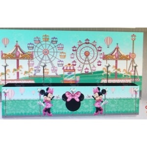 Painel Parque de Diversões Menina - Girafa Festas