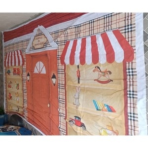 Painel Fabrica de Brinquedos - Girafa Festas