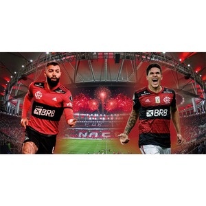 Painel Flamengo Com Jogadores - Girafa Festas