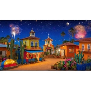 Painel Vila São João - Girafa Festas