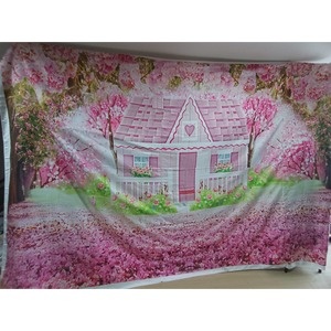 Painel Jardim/Casinha Rosa - Girafa Festas