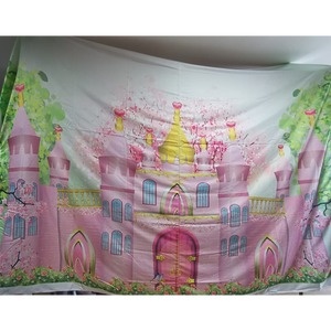 Painel Castelo Rosa - Girafa Festas