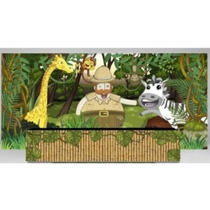 Painel Mundo Bita Safari - Girafa Festas