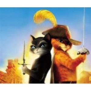Painel Gato de Botas - Girafa Festas
