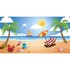 Painel Praia - Girafa Festas
