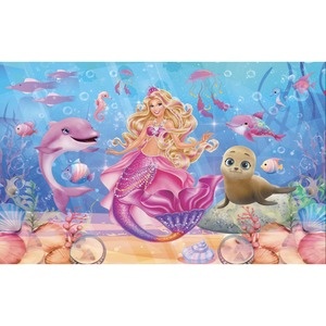 Painel Barbie Sereia - Girafa Festas