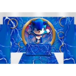 Painel Sonic - Girafa Festas