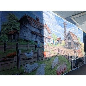 Painel Fazendinha Realista - Girafa Festas