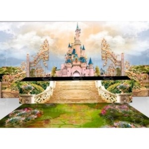 Painel Castelo Jardim - Girafa Festas